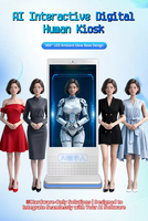 Terminal de Escritorio Todo en Uno con Pantalla Táctil Interactiva de Humano Virtual con IA 3D para Robot de Recepción Inteligente
