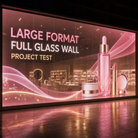 Pantalla LED Transparente de Gran Formato para Exhibición en Ventanas y Paredes de Vidrio de Tiendas de Belleza