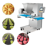 Machine à fabriquer des biscuits personnalisés, machine à déposer des points, machine à déposer des bandes, machine à découper des gaufrettes et machine à produits en forme de fleurs rotatives