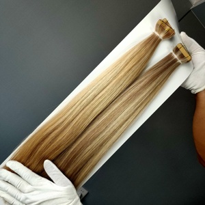 Jasmine Beauty Wholesale European Hair Cuticle Aligned Double Drawn Tape Hair Extension Virgin Human Tape Extensions All Colors - Product Image 4