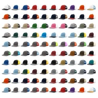 Gorra de béisbol con parche de cuero bordado personalizado Sombreros de camionero bordados Richardson 112 Sombreros de camionero