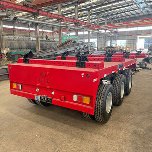 Semi-remorque de transport de poutres modulaires à capacité de 50 mètres, avec <span class=keywords><strong>conception</strong></span> séparable avant et arrière pour camions et remorques - Product Image 4