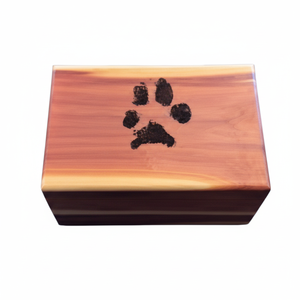 Urne funéraire moderne de style américain en bois naturel pour animaux de compagnie, cadre photo souvenir de haute qualité pour cendres de chat et de chien, 220 cm³ – Fournitures funéraires - Product Image 1