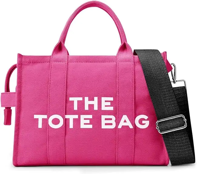 Kustom belanja kanvas katun tas Tote wanita perjalanan mewah dengan Logo untuk mencetak tas bahu
