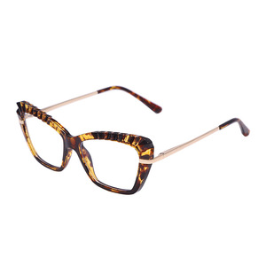 Cat Eye <b>Eyeglasses</b> <b>Frames</b> Full Rim TR90 Anti Blue Light Women's 5023 Retro Clear Crystal Glasses - Product Image 5