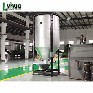 绿华不锈钢立式塑料颗粒混合机PP ABS <span class=keywords><strong>PVC</strong></span> PET塑料原料混合筒仓 - Product Image 4