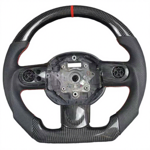 Novità Esplosive Volante <span class=keywords><strong>M</strong></span> Performance in Pelle Traforata e Fibra di Carbonio per BMW Mini Cooper S R56 R61 - Product Image 1