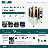 Machine d'assemblage de micro-anneaux en Y intelligente et personnalisée XUNNUO avec système de contrôle PLC avancé, moteur et moteur électrique 220V, garantie 1 an