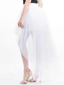 उच्च गुणवत्ता वाले तुले बैले लंबे काले टीटू स्कर्ट उच्च कमर मिडी महिला पुफी जाल स्कर्ट सरल शैली आकस्मिक पार्टी स्कर्ट - Product Image 5