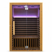 Ruang Sauna Inframerah Jauh Modern Kayu Solid Pemanas Listrik Kabin Sauna Uap Dalam Ruangan untuk Vila Rumah