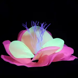 Small fish tank simulation aquatic flower decoration plastic luminous ornaments aquarium landscape