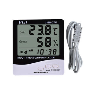 288B-<span class=keywords><strong>CTH</strong></span> Grand ÉCRAN LCD Intérieur Extérieur Thermomètre Hygromètre Numérique - Product Image 1