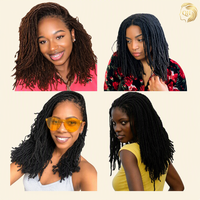 Extensions de microlocs interlock de 0,4 cm, 100 % cheveux humains indiens Remy, 6-30 pouces, pour Sisterlocs, Crochet, Salon, Boutique, Source