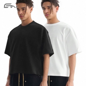 เสื้อยืดผ้าฝ้าย300แกรมทรงหลวมสำหรับผู้ชายเสื้อยืดโอเวอร์ไซส์ทรงหลวมโลโก้ DTG แบบออกแบบได้ตามที่ต้องการ - Product Image 1