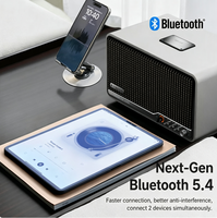 Enceinte de bureau EDIFIER S300 Rétro Hi-Res avec double woofer doré de 5,5 pouces, tweeter en titane, Bluetooth 5.4, Wi-Fi, AirPlay, USB, AUX