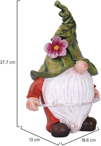 Ornements de <span class=keywords><strong>jardin</strong></span> en polyrésine/résine, décoration de <span class=keywords><strong>jardin</strong></span> féérique solaire à LED en forme de gnome - Product Image 2