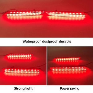 ไฟสะท้อนแสง LED ท้ายรถยนต์สำหรับ Honda Fit <span class=keywords><strong>Jazz</strong></span> 2010-2013 ไฟท้ายกันฝ้าแบบดัดแปลง กันน้ำ - Product Image 4
