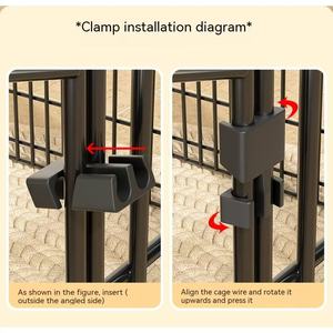 Barrière de sécurité durable bon marché fabriquée en Chine <span class=keywords><strong>pour</strong></span> l'intérieur et l'extérieur barrière <span class=keywords><strong>pour</strong></span> chats et chiens clôture de jeu réglable en métal - Product Image 3