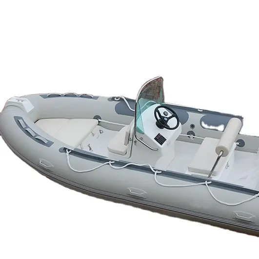 Gommone rib da 4.7m in pvc e hypalon in fibra di vetro scafo rigido barca RIB470 in vendita