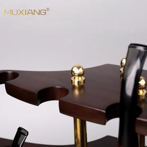 Muxiang 15 Seat Pyramid <b>Pipe</b> <b>Stand</b> Solid Wood Tobacco <b>Pipe</b> Rack With Holder For Smoking <b>Pipes</b> - Product Image 4