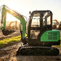 GMINT Pengiriman Gratis EPA Mini Digger 3 Ton 3.5 Ton Excavator Bagger Excavator Rumah Tangga Dengan Sertifikasi CE Euro5