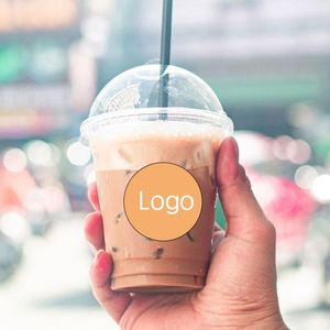 Custom logo 8oz 12oz 16oz 32oz Printed <b>Plastic</b> Boba <b>Cup</b> Coffee Milkshake Pet <b>Plastic</b> <b>Cup</b> - Product Image 2
