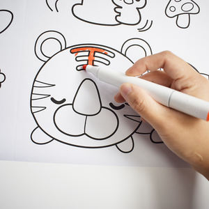 子供のための教育絵画おもちゃ落書きスクロール描画壁ポスター着色紙ロール300cm長さ - Product Image 4