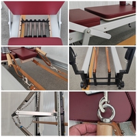 Reformer de Pilates en aluminium avec demi-tourneuse, machine de Pilates professionnelle pour studio
