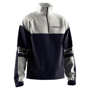 Veste légère pour homme à col montant avec fermeture éclair 1/3, option logo personnalisé pour vêtements de fitness et équipement d'équipe - Product Image 5