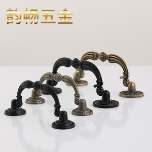 Poignée de tiroir antique Yunchang Hardware 120x50mm en alliage de zinc, style européen rétro, pour porte de placard et meubles - Product Image 4