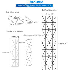 AoRong <span class=keywords><strong>Panneau</strong></span> de feutre <span class=keywords><strong>rigide</strong></span> géométrique écologique de luxe <span class=keywords><strong>Panneau</strong></span> <span class=keywords><strong>acoustique</strong></span> pour animaux de compagnie en fibre de polyester sculptée à rainure en V - Product Image 2