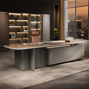 Scrivania Direzionale a L Modulare Personalizzabile di Alta Qualità in MDF, Design Moderno e Salutare, con Cassettiera Lussuosa per Uso Domestico e Commerciale - Product Image 1