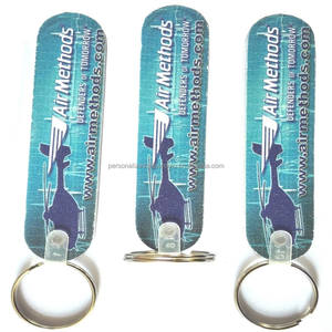 شاشة مطبوعة أو ملونة مطبوعة على كلا الجانبين بالرمال والحصى مع شعارك الصالون عبارة عن لوحة Emery إيفا مع حلقة مفاتيح - Product Image 1