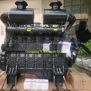 Generator diesel listrik pabrik SDEC/Shangchai 818kw 882kw 970kw, mesin untuk genset 1500rpm untuk generator komersial