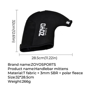 ZOYOSPORTS hiver guidon mitaines résistant au froid imperméable coupe-vent réfléchissant unisexe cuir plein doigt gants de cyclisme pour - Product Image 2