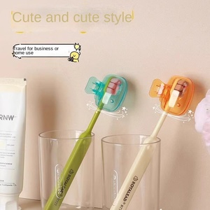 Xách Tay Điện Nha Khoa Du Lịch Lưu Trữ Tay Áo Vuông Nhựa Bàn Chải Đánh Răng Đầu Nắp Bảo Vệ Với Clip Bụi Bìa Mục Chứng Khoán - Product Image 2