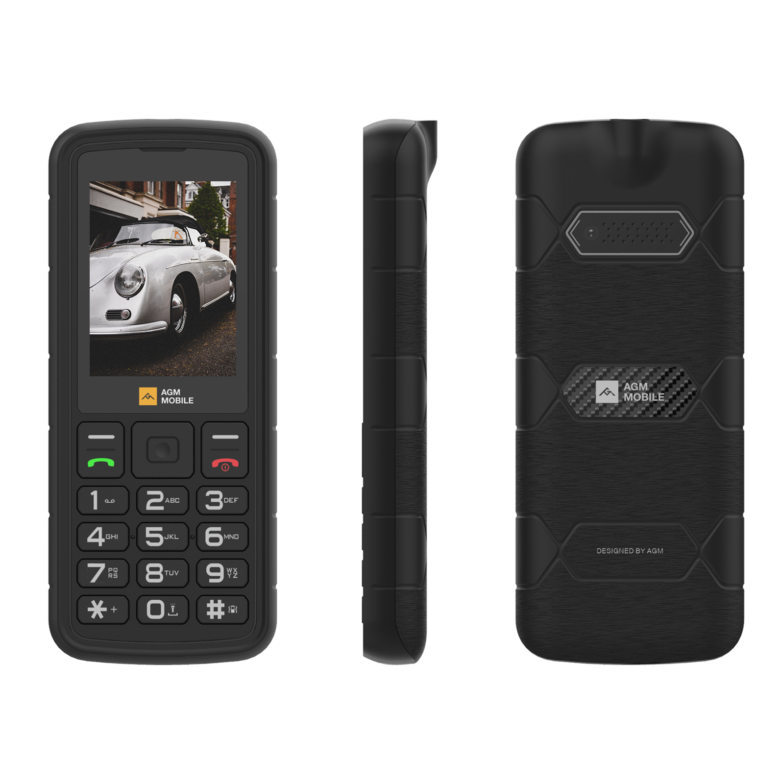 AGM M9 IP68/IP69K/MIL-STD 810H - Rugged Phone with LED Torch