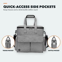 Sac à dos de voyage pour chien et chat en tissu Oxford pliable approuvé par les compagnies aériennes - Comprend un organisateur de transport, 2 boîtes à nourriture, 2 gamelles (toutes saisons)