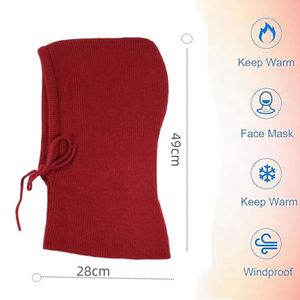Gorro de Invierno Personalizable para Mujer, Estilo Europeo Americano, Gorro de Punto, Pasamontañas - Product Image 4