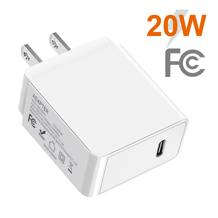 ETL PSE PD3.0 Certified passed wholesale smart phone cargador usb wall PD type c charger for iphone adapter