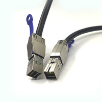 Kabel Server Data Eksternal Mini SAS HD 4x SFF-8644 ke Mini SAS High Density HD SFF-8644 untuk RAID