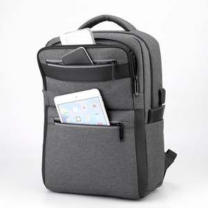 Sac à dos pour ordinateur portable en nylon de haute qualité, 15,6 pouces, pour homme, avec port de charge USB, design multifonctionnel pour les affaires, imperméable - Product Image 2
