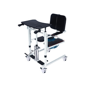 Chaise de douche mobile réglable Ome, siège de toilette, capacité 150 kg, équipement de sécurité pour la salle de bain à domicile - Product Image 5
