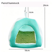 Nid d'oiseau en maille respirante pour perroquet, hamac suspendu d'été, lit de repos pour perruche, agapornis, conure solaire, petits perroquets