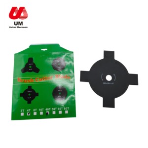 Cuchilla <span class=keywords><strong>de</strong></span> Acero al Carbono 4T <span class=keywords><strong>de</strong></span> 255 mm para Desbrozadora, Cuchilla <span class=keywords><strong>de</strong></span> <span class=keywords><strong>Sierra</strong></span> para Cortacésped, Disco para Desbrozadora - Product Image 1