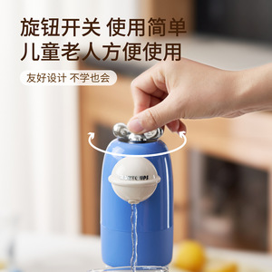 Bomba de agua portátil Xinzao para agua embotellada, cuerpo de plástico, funciona con batería, salida de alta presión, beige, azul, 70x103x135mm - Product Image 4