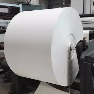 Rolo de papel para copos e copos, matéria-prima revestida de PE, papel de qualidade alimentar, produtos domésticos de papel branco, à prova de graxa, celulose de madeira virgem