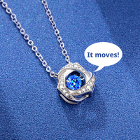Collier Pendentif Cœur Battant en Argent Sterling S925 Original avec Zircon Cubique, Chaîne Romantique pour Femme, Luxe Léger