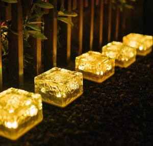 Lámpara Solar de Ladrillo de Hielo para Jardín, Balcón, Patio, Camino, Decoración, Lámpara LED Solar Enterrada a Prueba de Agua - Product Image 1