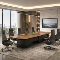 Table de Conférence Personnalisée en Gros pour Usine, avec Conception de Fente pour Câbles, Idéale pour Projets de Bureau et Réunions
